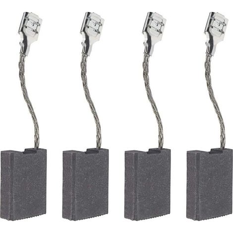 Lot de 2 paires de balais de charbon pour meuleuse d'angle 1607014171 avec arrêt automatique, 22 x 16 x 6,3 mm, compatibles avec Bosch GWS 18-230, 19-230, 20-230 H, 21-230 (1/4)