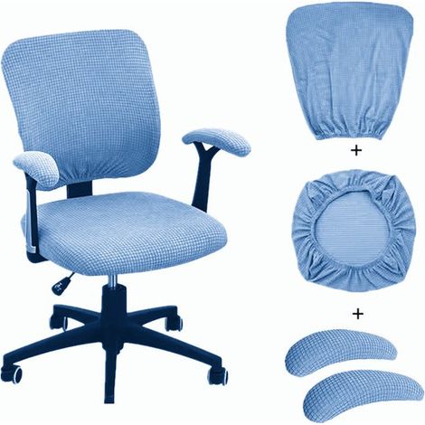 Set di 3 coprisedie, coprisedia antiscivolo, coprisedia da ufficio, set di coprisedia da gaming, coprisedia rimovibile, coprisedie rimovibili e lavabili per sedie da ufficio (1/5)