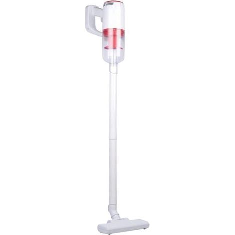 Aspirateur Balai sans Fil DD9001-2-en-1 Aspirateur À Main 80W Puissance – Vacuum Cleaner avec Bac 0,5 L – Environ 1,3 kg – sans Sac - Blanc/Rouge (1/5)