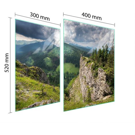 GLASSCHUTZPLATTE FÜR HERD 70x52 OBEN