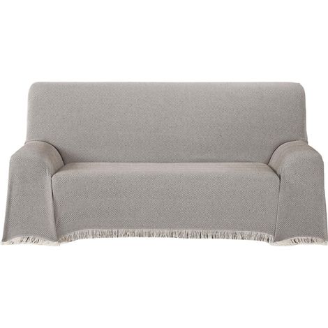 Couvre-lit Multifonction, Toucher Extra Doux, 180 x 260 cm, pour canapé ou lit Marron (1/5)