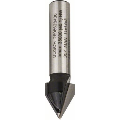 Bosch PRO V-Nutfräser, 8 mm, D1 11 mm, L 14 mm, G 45 mm, 60° (1/5)