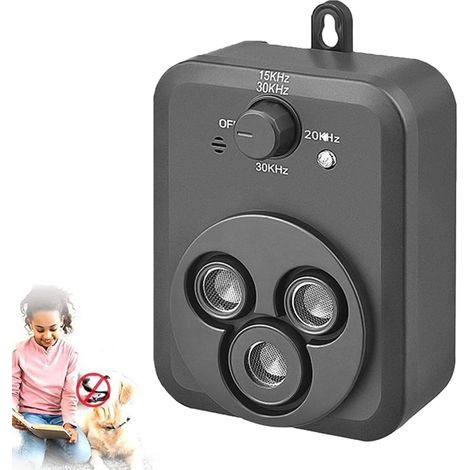 Dispositif anti-écorce, pour chiens, trois modes de fréquence réglable, avec lampe de poche LED, adapté à l'entraînement pour améliorer le mauvais comportement (1pcs) (1/5)