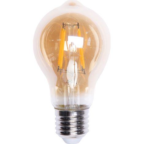 Litecraft 4 Watt LED E27 Edison Screw Vintage Filament Light Bulb - Gold Tinted