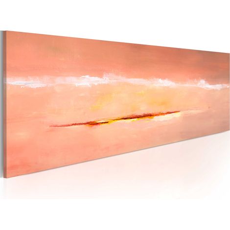 Quadro dipinto - Alba astratta - 100x40 (1/4)