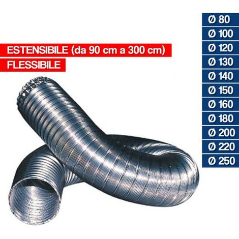 TUBI FLESSIB.ALL/NATUR. H CM.90-300 D. 8 (1/2)