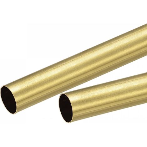 2 Pcs Brass Round Tube 15 mm OD 0.5 mm Wall Thickness Pipe (1/5)