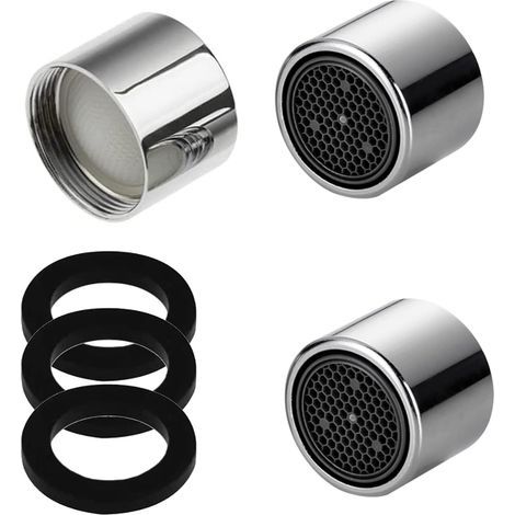 CCYKXA M22 Faucet Aerator, 3 Pieces Faucet Aerator, Water Saving Faucet Aerator with Stainless Steel Filter for Bathroom and Kitchen Sink Faucet, Include 3 Gaskets (1/5)