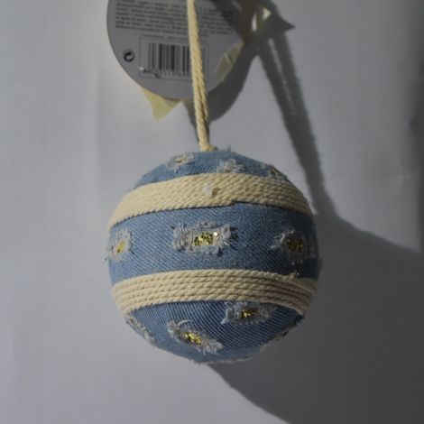 Palline celeste cm 8 6pz per addobbi albero di natale da decorazioni natalizie (1/5)