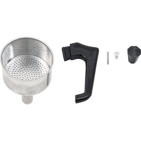 Pezzetti - Set poignée + entonnoir + bouton cafetière pezzetti 1 tasse (1/2)