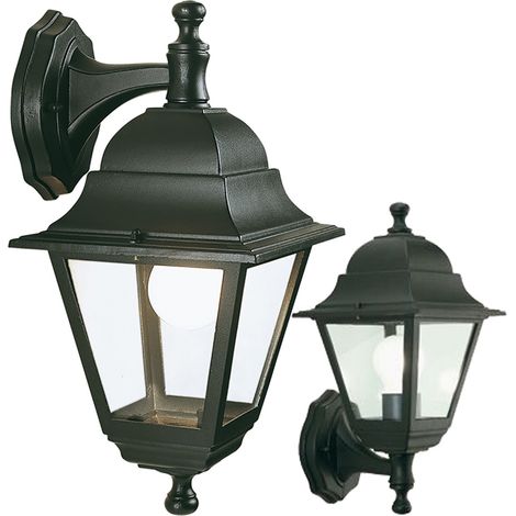 LANTERNA 'OLD' in basso - cm 37 x 18 x 20 nero  - SOVIL