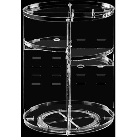 royaluxe - Organisateur de maquillage Présentoir cosmétique rotatif à 360 ° Stockage cosmétiqueéconomiser de l'espace (1/3)
