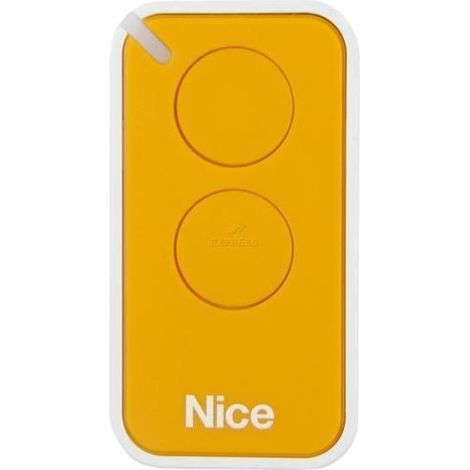 Télécommande Compatible NICE ERA INTI2Y 433Mhz Jaune - Pour Porte de Garage Volet Roulant (1/3)