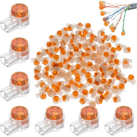 100 PCS Connecteurs À Fils Simples K1,Connecteurs Épissure câble,UY Connecteur Etanche,Connecteur Robot Tondeuse,Connecteur fil Robot Tondeuse,Connecteur Cable Robot Tondeuse,Connecteur fil Tondeuse (1/5)