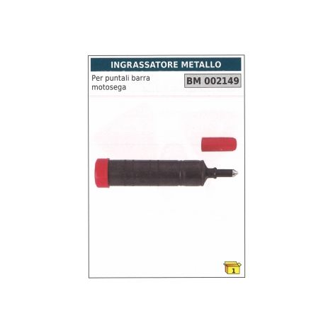 Ingrassatore metallo per puntali barra motosega codice 002149