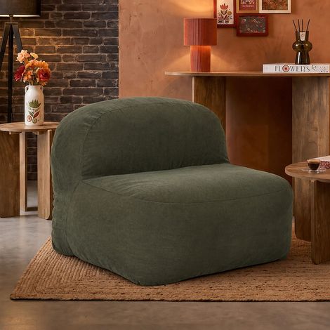 Fauteuil - HOME DECO FACTORY - Jules - Compact - Vert (1/5)