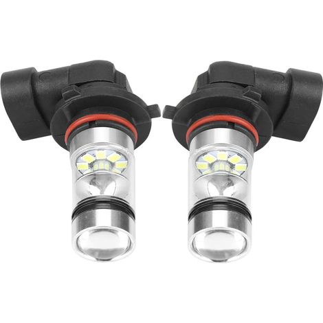 2pcs Ampoule LED HB4 9006 Blanche 100W Phare Antibrouillard Voiture Aluminium (1/5)