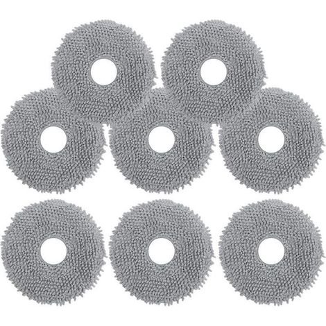 Lot de 8 Serpillères pour Roborock Q Revo/Qrevo Pro/Qrevo S/Qrevo MaxV/Qrevo Plus,Lingettes de Rechange en Microfibre Douces,Lava (1/5)