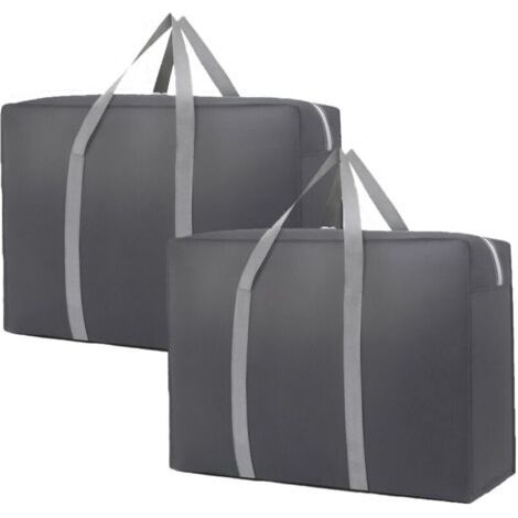 Pair Deux sacs de déménagement, adaptés au rangement de la literie et des vêtements, en tissu non tissé.