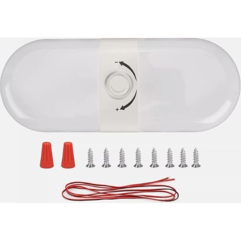 1 Plafonnier LED 12V, intensité variable, 3 couleurs, interrupteur intégré, pour camping-car et camionnette (1/5)