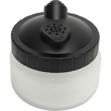 Pot de nettoyage pour aérographe avec support, outil de nettoyage multifonctionnel pour le lavage et le nettoyage des pinceaux de peinture automobile et de bricolage. (1/5)