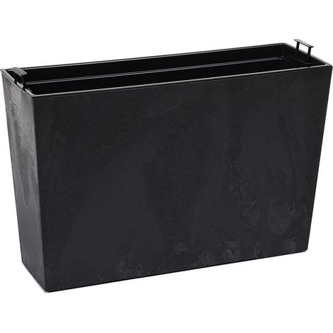 Maceta Bloom de hormig贸n negro, 36 x 56 cm. (1/5)