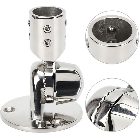 Support de montage d'antenne bateau rond, base en acier inoxydable 316 haute dureté, diamètre intérieur 22 mm (1/5)
