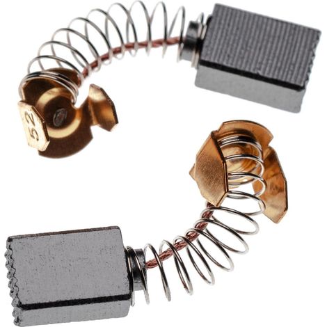 vhbw 2x Kohlebürste 5 x 8 x 11 mm kompatibel mit Makita BO6020, BO6010, 9503BH, 9503B, 9595B, 9505BH, DA3010, DA3000VS, DA3000RS Elektrowerkzeug (1/2)