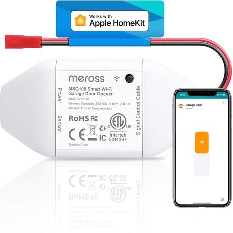 Ouvre-Porte de Garage Connecté, Télécommande de Porte Intelligent Compatible avec Home, Google Home et SmartThings, Contrôle à Distance et Commande Vocale (1/5)