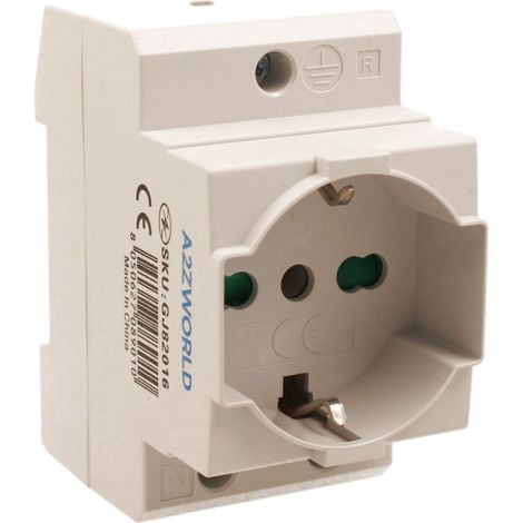 Presa Modulare Universale P40 Schuko + Bipasso Italiano 2M 10/16A AC 250V IP20 IEC60884 AD20IK (1/3)