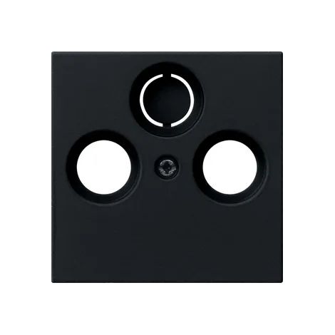 Gira Abd. Koaxial-Antennensteckd. System 55 Schwarz m [0869005], 0869 005