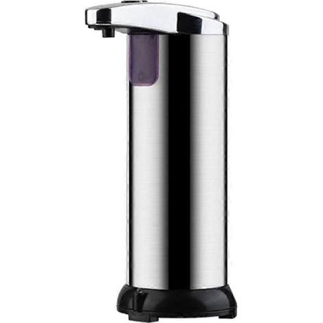 Distributeur de savon automatique sans contact avec base étanche, distributeur de savon liquide de 250 ml pour cuisine et salle de bain. (1/5)