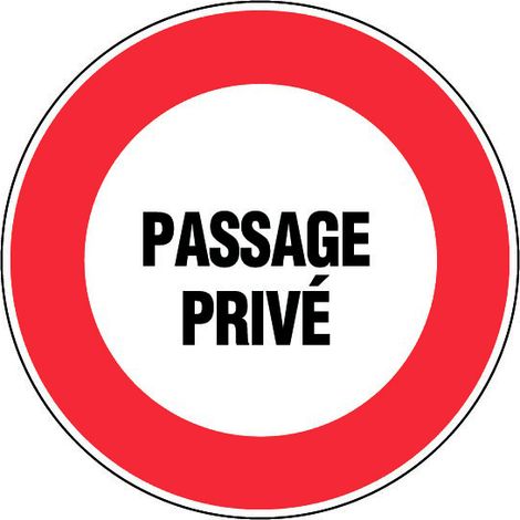 Panneau Passage privé - Rigide Ø300mm - 4061320 (1/2)