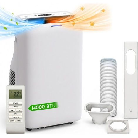 Climatiseur Portable - Mobile Connecté - 14000 Btu - Froid & Chaud - Wi‑fi