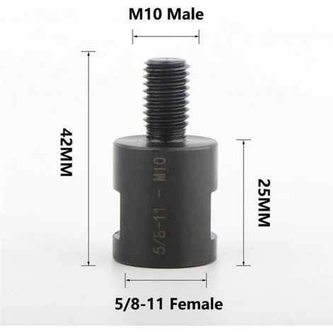 Adaptateurs de Filetage pour Meuleuse d'Angle - 5/8-11 vers M10 M14 et M14 vers 1/2-20UNC - Pour Outils Rotatifs - Kit de 3 Pièces (1/5)
