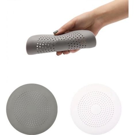 [NON UTILIZZATO] Set di 2 filtri per lavello in silicone con ventose, filtro per capelli per doccia, cucina, bagno e lavanderia.