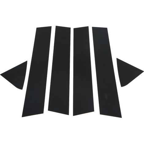 pièces de garniture autocollante de montant de porte latérale noir brillant pour Dodge Charger 2006-2010 (1/3)