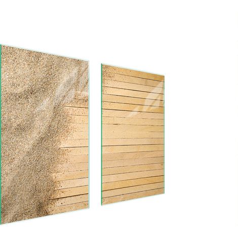 GLASSCHUTZPLATTE FÜR HERD 75x52 SAND (1/5)