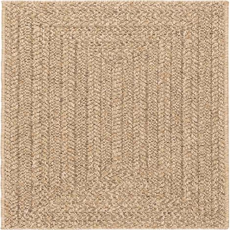 vidaXL Tappeto ZIZUR 120x120 cm Aspetto Iuta per Interni ed Esterni