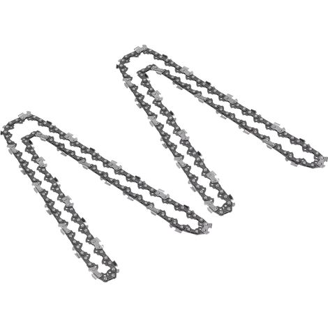 Kit de 2 chaînes de tronçonneuse 40 62DL en acier allié pour le travail du bois, 18 pouces, 62 maillons d'entraînement