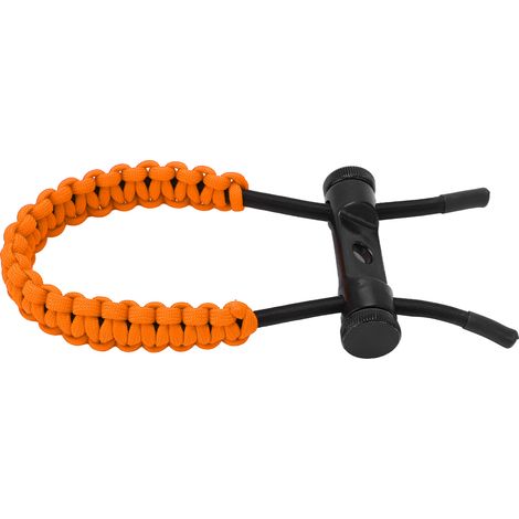 Corde tressée réglable pour arc à poulies, bracelet de poignet en orange, équipement d'entraînement et d'exercice (1/5)