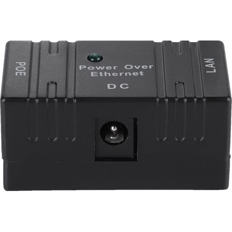 Injecteur POE noir universel, séparateur POE mini RJ45 pour pont réseau AP, connecteur d'alimentation Ethernet (1/5)