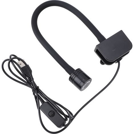 Clip-on Aquarium Light, Small LED Clip for 3-6 Gallon Aquariums, Freshwater and Saltwater, High Brightness Neutral Light (1/5)