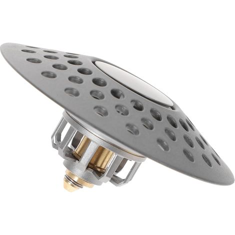 Tapón de fregadero de ABS y cobre con filtro de cobre puro, diámetro adecuado de 1,3 a 1,6 pulgadas, diseño antiobstrucción para accesorios de baño eficaces. (1/5)