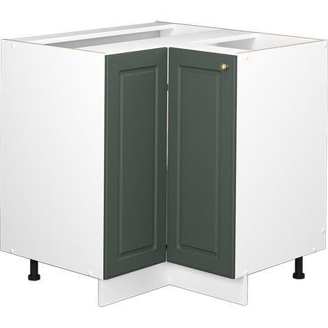 Meuble d'angle Fame-Line, Vert Or Campagne, 80.5 cm sans plan de travail, Vicco