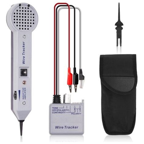 Kit générateur de tonalité, testeur de circuit de traceur de fil, 200EP haute précision, détecteur de toner, localisateur de ligne, amplificateur inductif, pour collage de câble réseau (1/5)