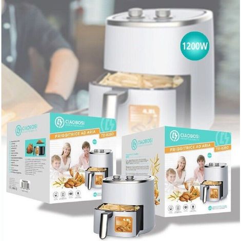 Linq - Friggitrice Ad Aria Elettrica Capacità 4,8 Litri Potenza 1200w Con Timer Tx-8250 - (1/3)