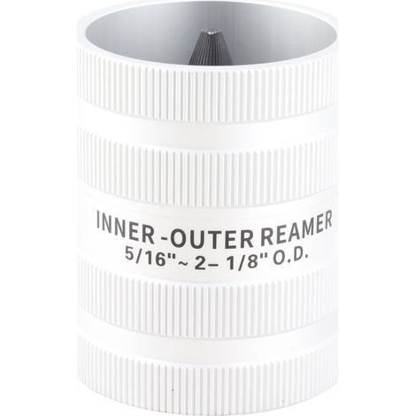 Alésoir de tuyau en acier inoxydable, chanfrein d'ébavurage pour enlever les bavures, outil de 5/16 pouces à 2-1/8 pouces O.D (1/5)