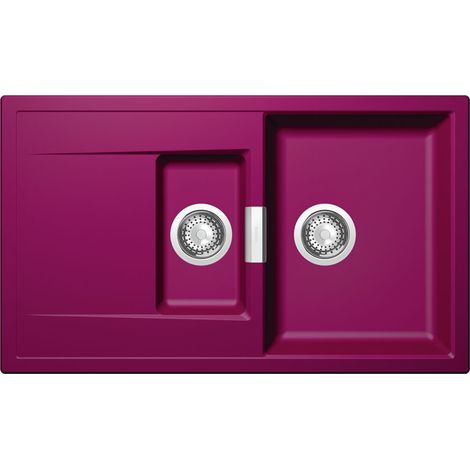 Schock Einbauspüle Cristadur Mono D-150 A Berry BRY Exzenterbedienung (1/3)