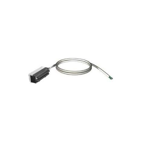 Cordon de raccordement 10m avec 1 connecteur FTB et un embout 20 fils pour module d'E/S Modicom SCHNEIDER ELECTRIC BMXFTW1001 (1/3)